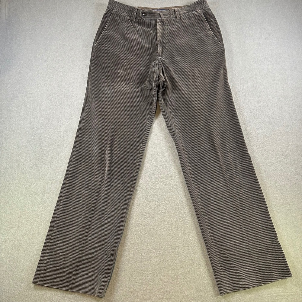 Incotex Venezia 1951 Men Corduroy Trousers Cotton Cashmere Grey Size 32 Portugal